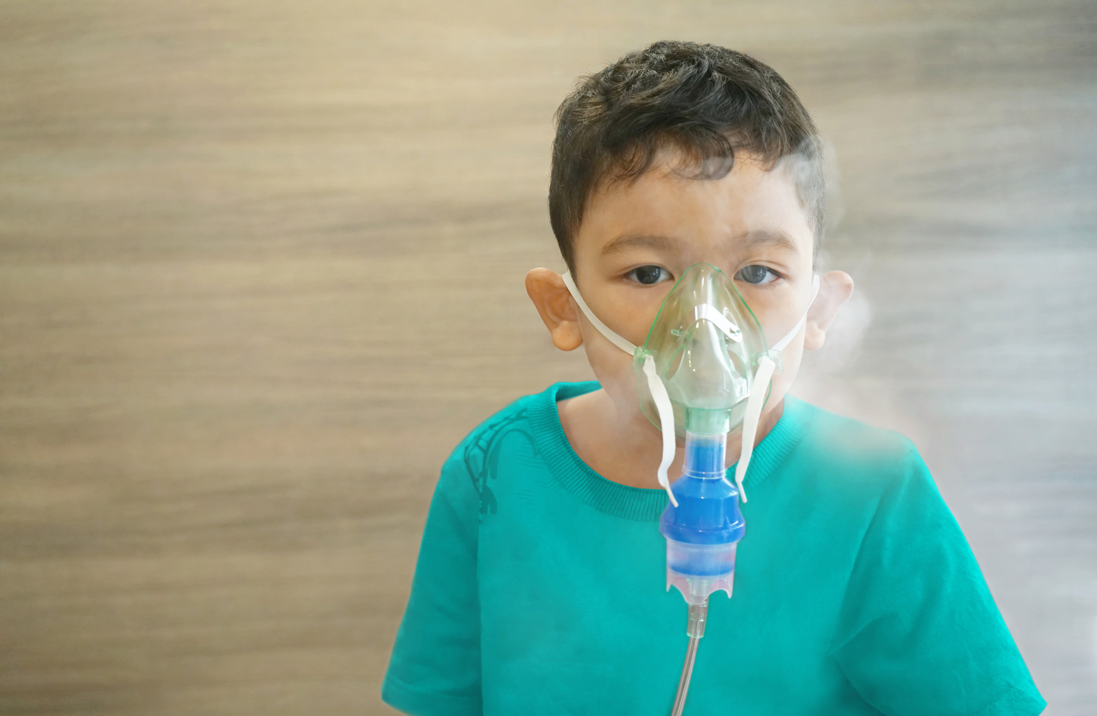 Young Boy in Nebulizer